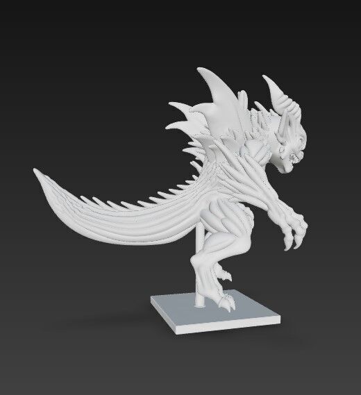 Lord of Shadows  Detailed Fantasy Demon 3D Print Model 3D model_17