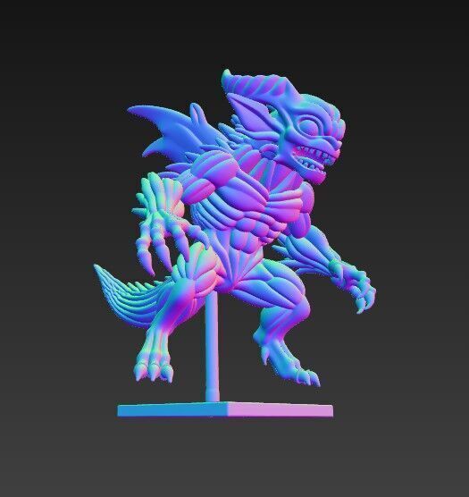 Lord of Shadows  Detailed Fantasy Demon 3D Print Model 3D model_9