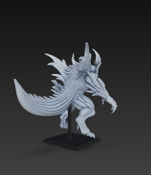 Lord of Shadows  Detailed Fantasy Demon 3D Print Model 3D model_6