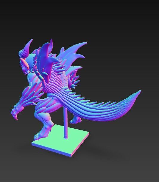 Lord of Shadows  Detailed Fantasy Demon 3D Print Model 3D model_12