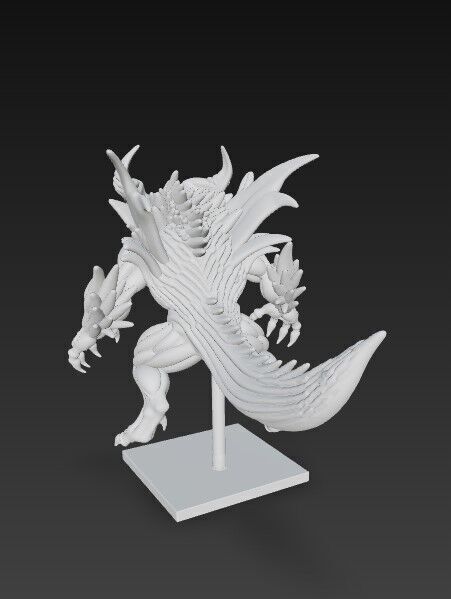 Lord of Shadows  Detailed Fantasy Demon 3D Print Model 3D model_19