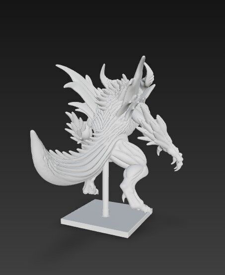 Lord of Shadows  Detailed Fantasy Demon 3D Print Model 3D model_18