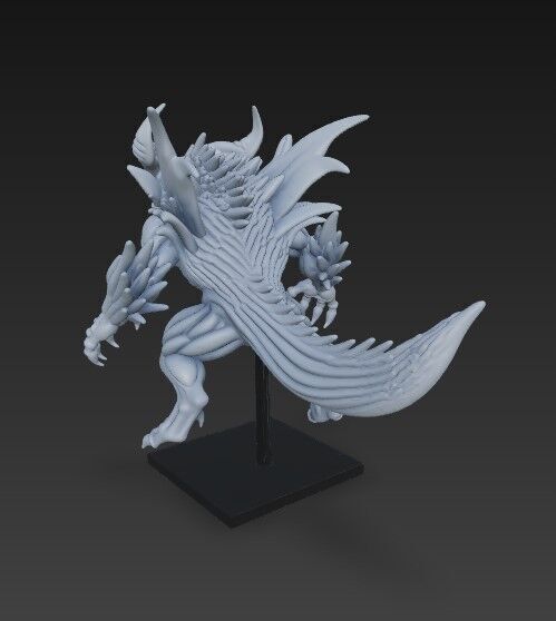 Lord of Shadows  Detailed Fantasy Demon 3D Print Model 3D model_3