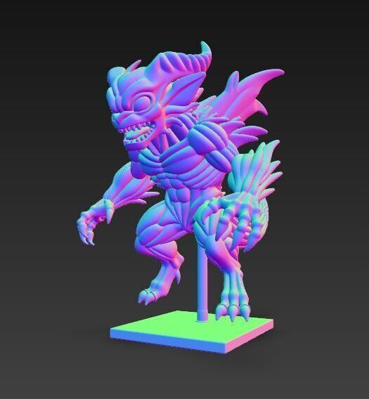 Lord of Shadows  Detailed Fantasy Demon 3D Print Model 3D model_13