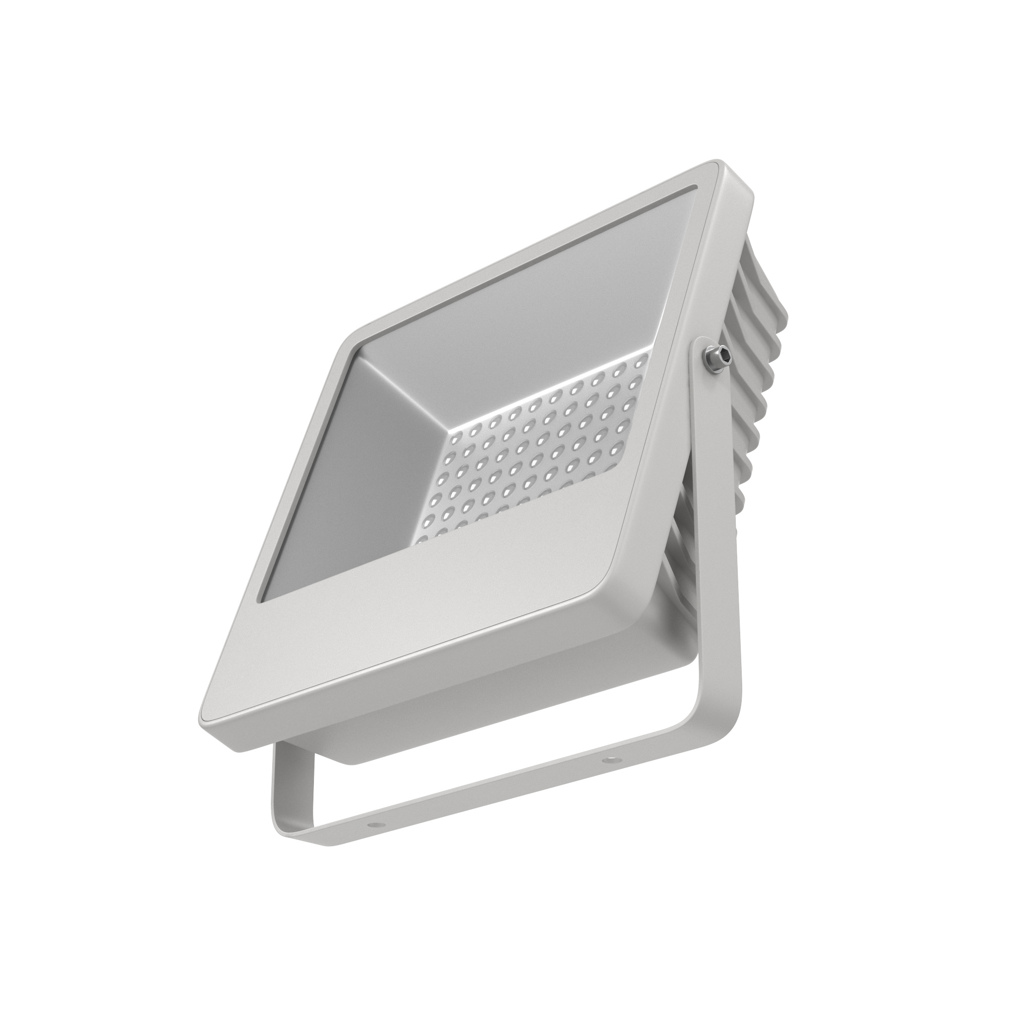 White Flood Light 3D model_3