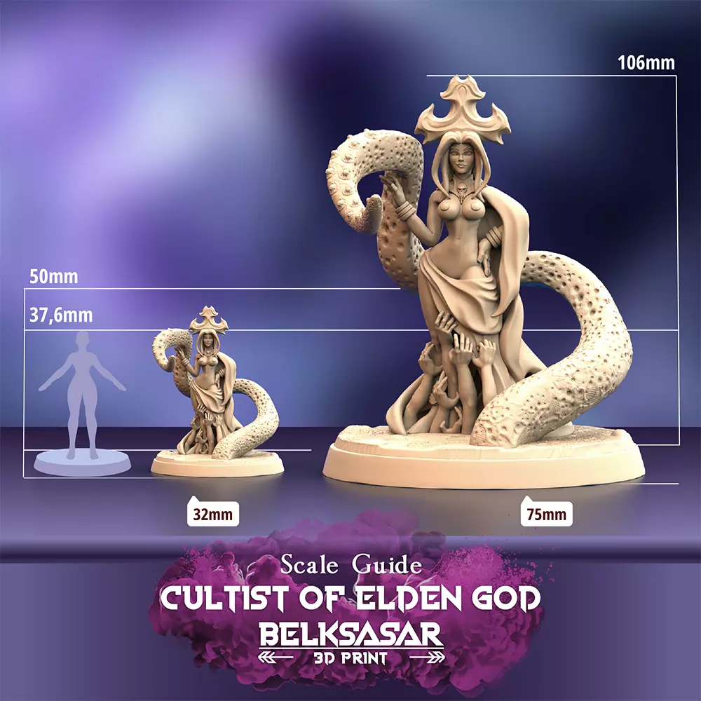 Cultist of elden god - Arcanist 3D print model_2