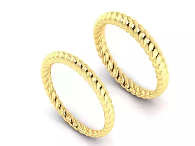 Rope Ring 3D print model