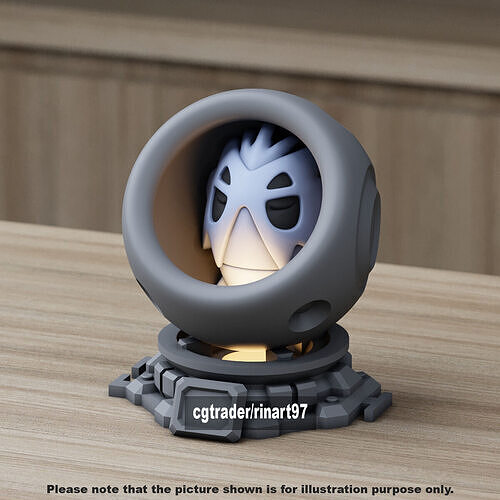 Pupitar in healing machine pods from pokemon 3D print model