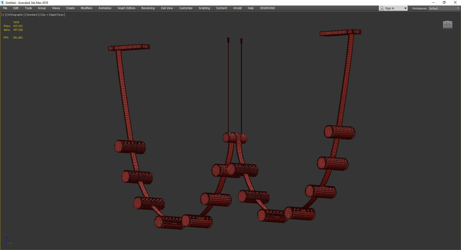 WAVE By BAXTER Low-poly 3D model_5