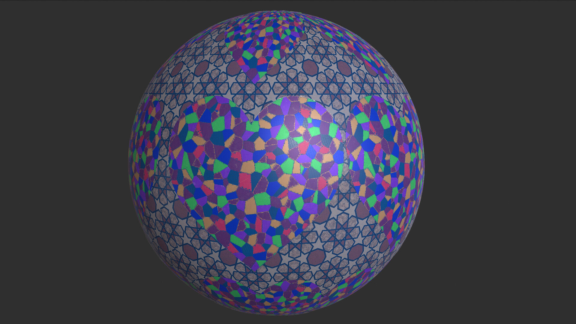 Patterned Marble Tiles 4k Pbr Textures Texture_2