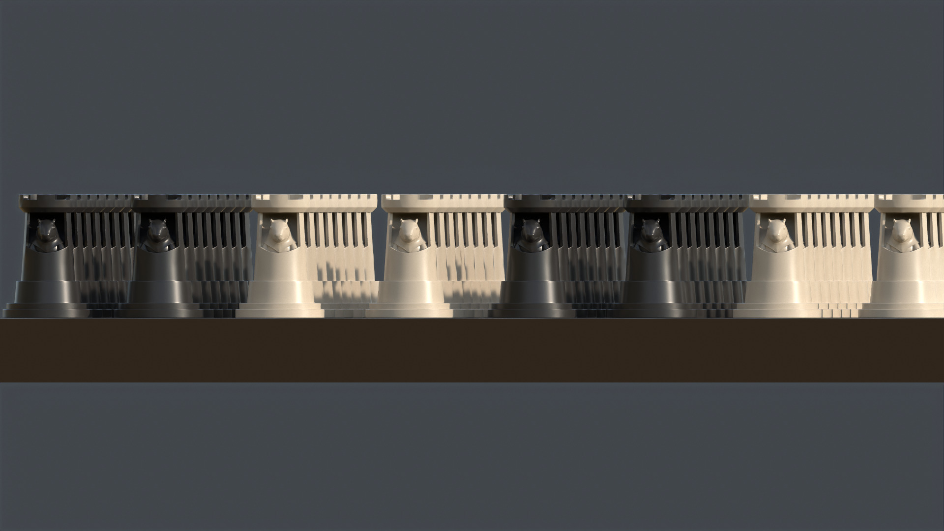 Capybara Tower Rook Chess 3D print model_11