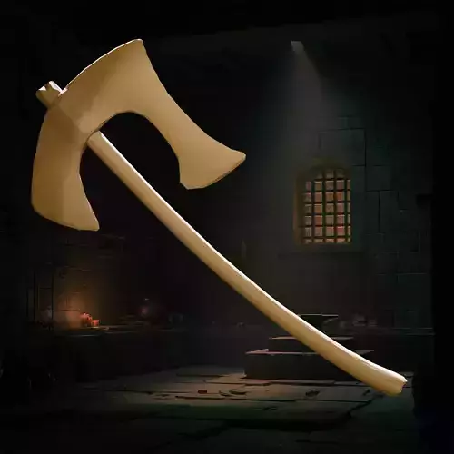 One-Handed Axe Miniature STL File