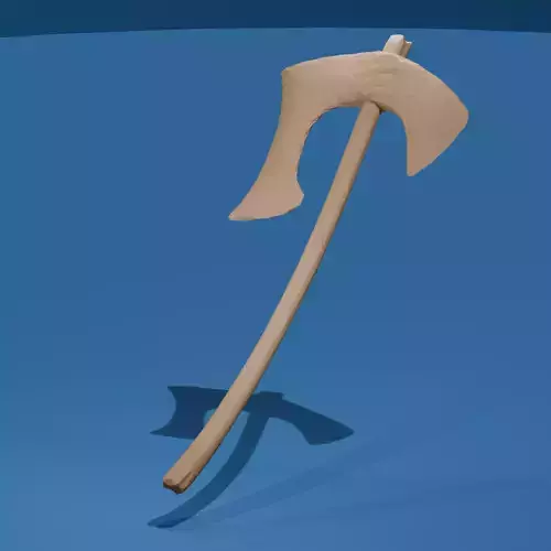 One-Handed Axe Miniature STL File