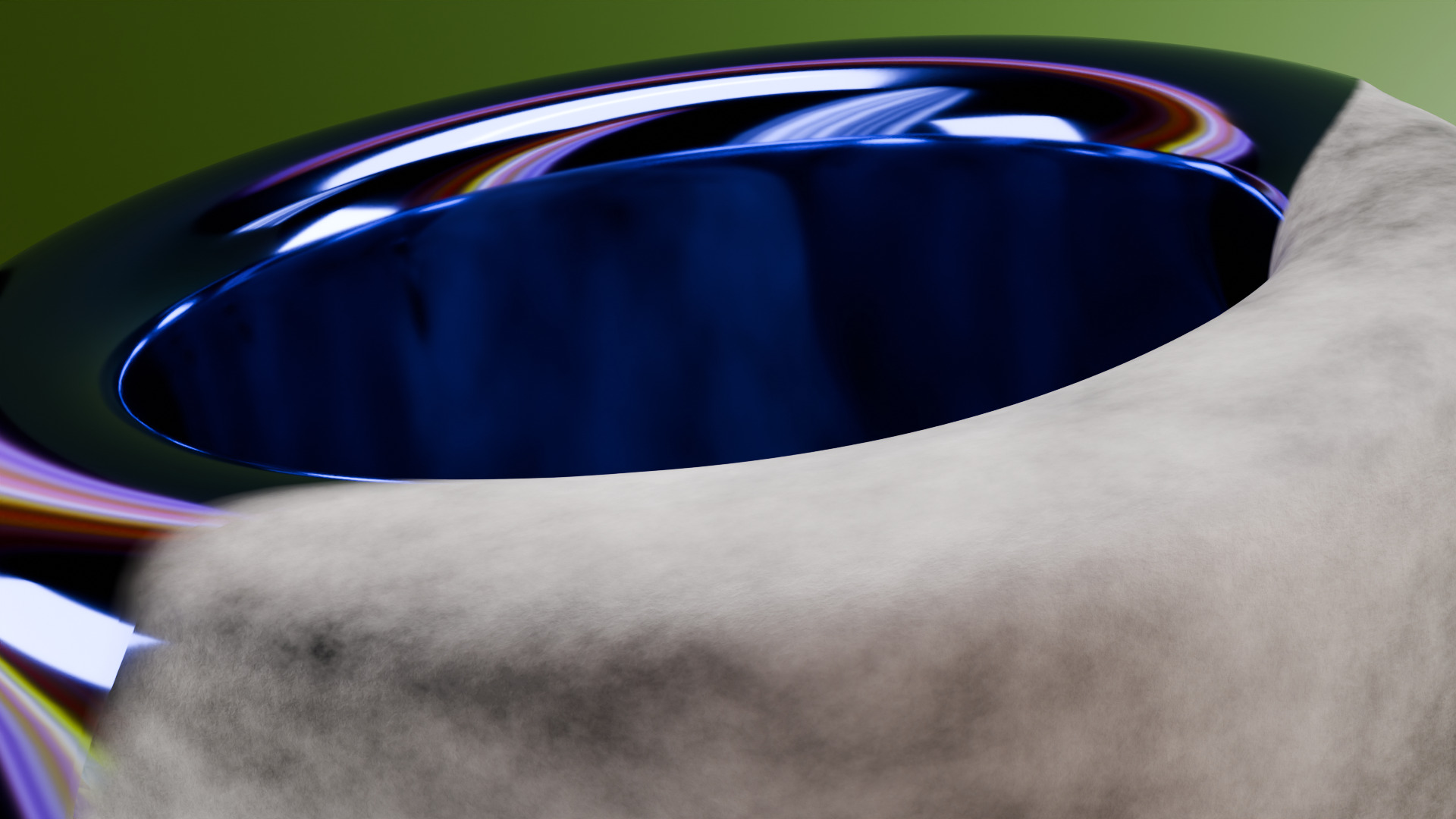 Animated Chrome Mug Shader - Low Poly PBR Blender GLTF FBX OBJ Low-poly 3D model_4