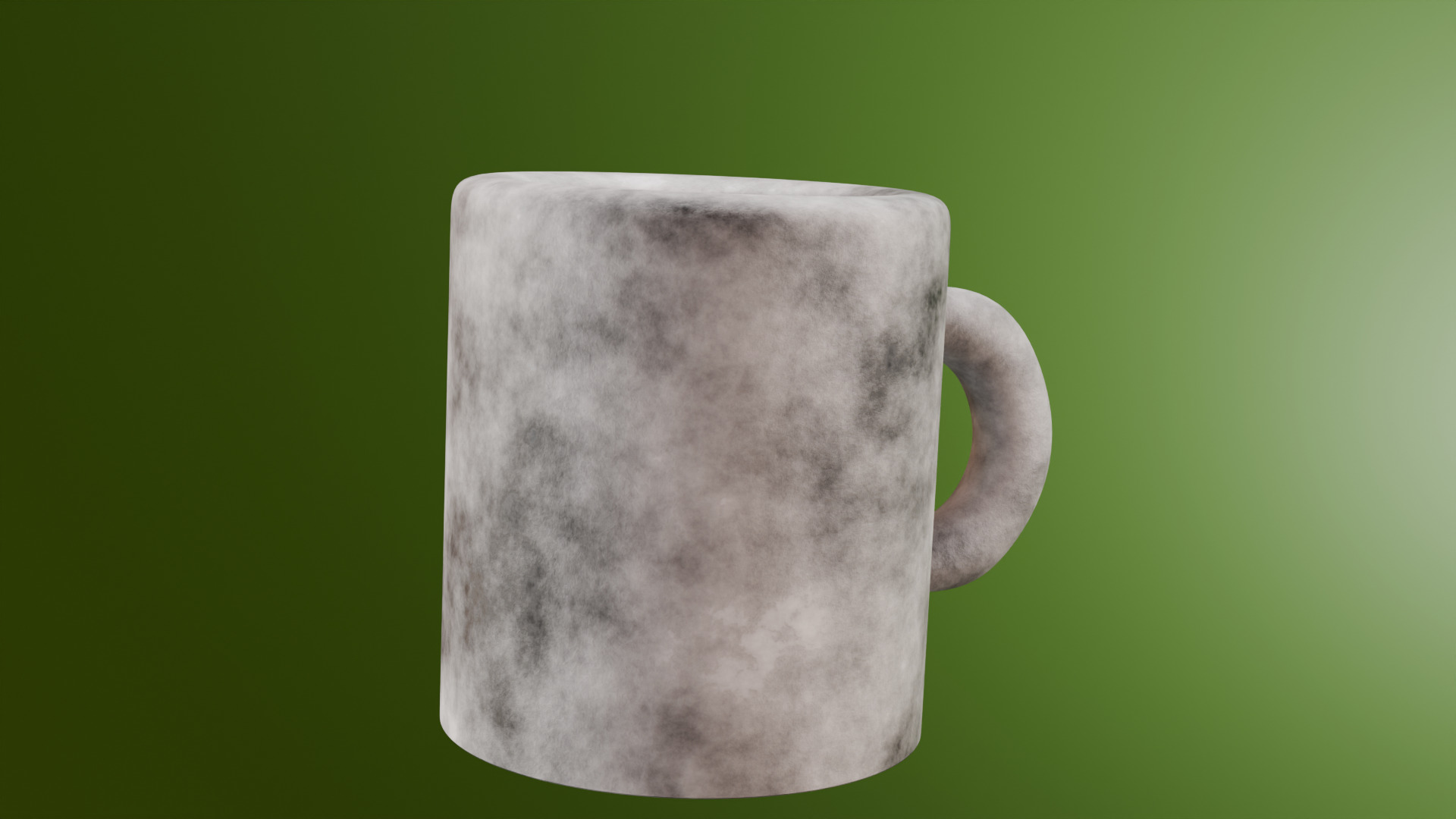 Animated Chrome Mug Shader - Low Poly PBR Blender GLTF FBX OBJ Low-poly 3D model_5