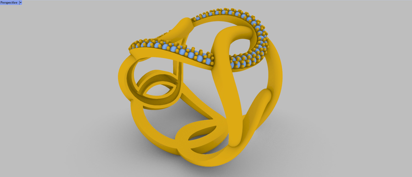 Women Ring 3D print model C 92 3D print model_33