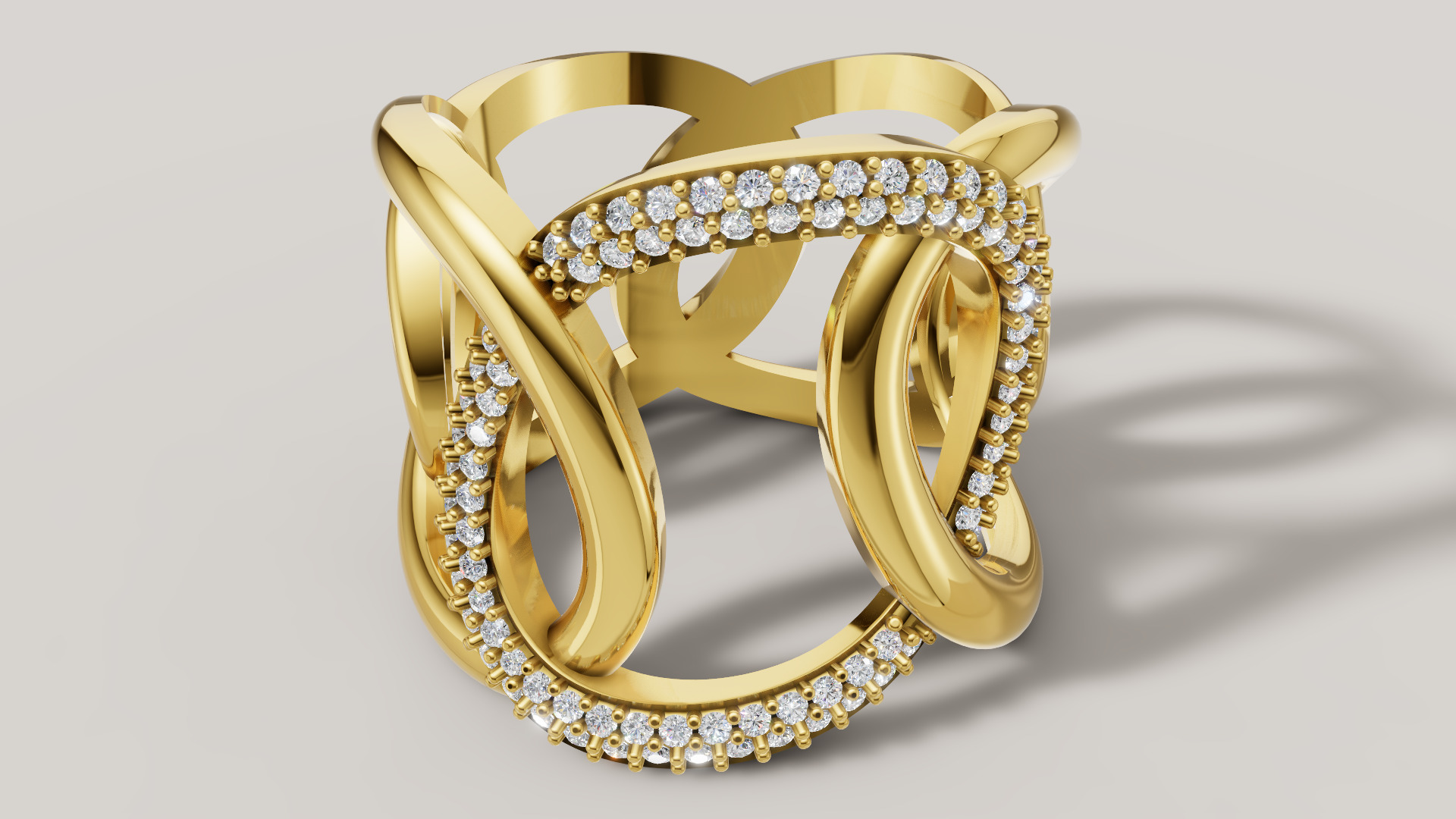 Women Ring 3D print model C 92 3D print model_13