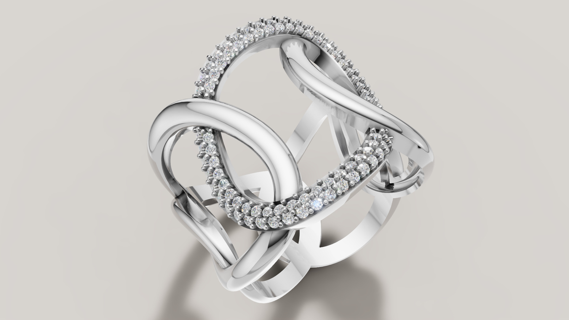 Women Ring 3D print model C 92 3D print model_25
