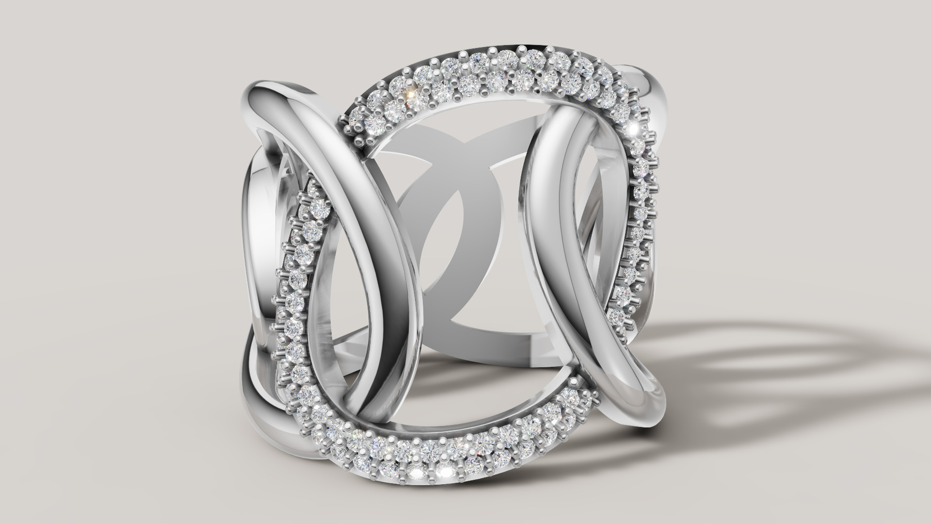 Women Ring 3D print model C 92 3D print model_19