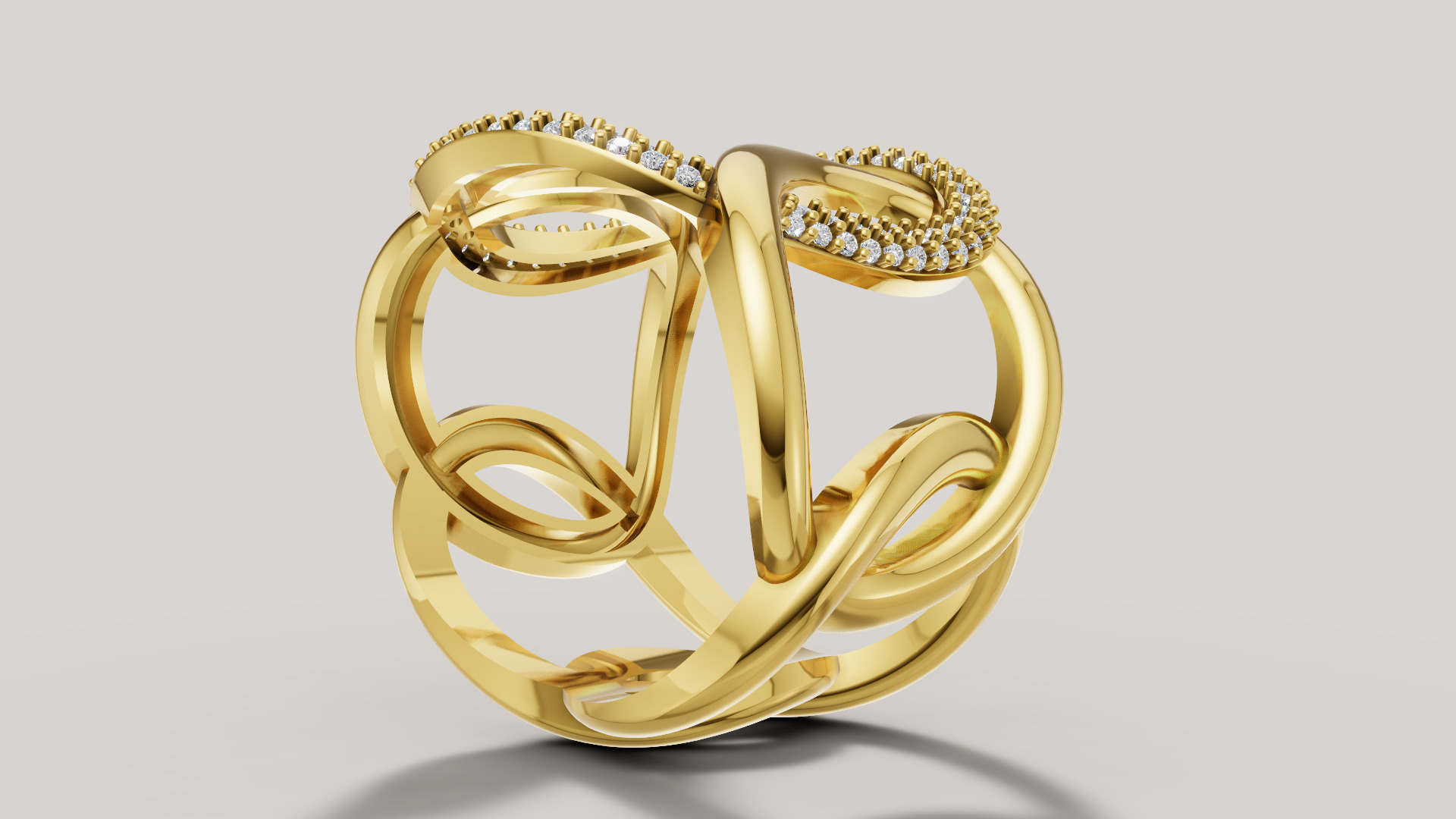 Women Ring 3D print model C 92 3D print model_11