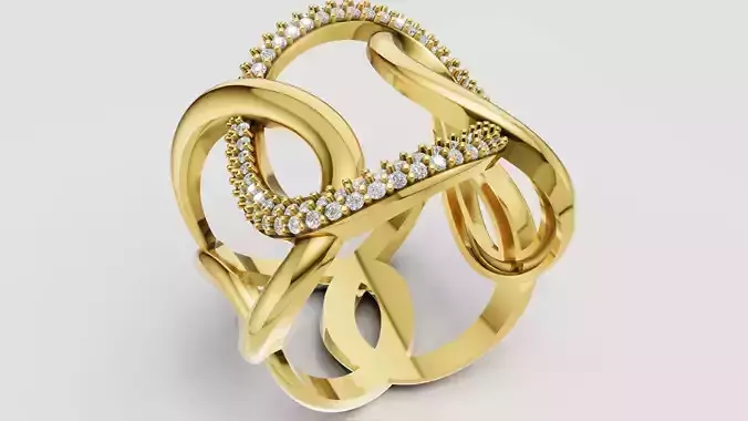 Women Ring 3D print model C 92
