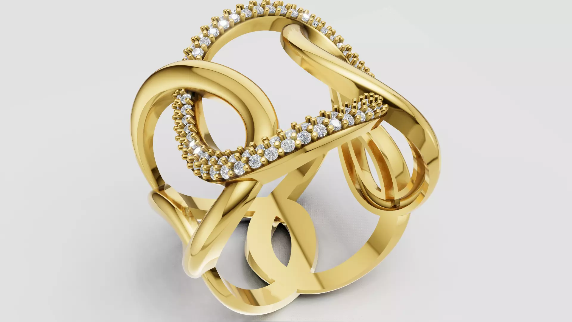Women Ring 3D print model C 92 3D print model_0