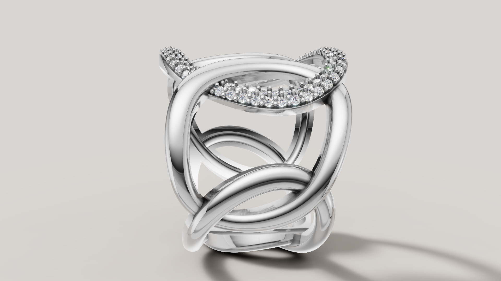 Women Ring 3D print model C 92 3D print model_17