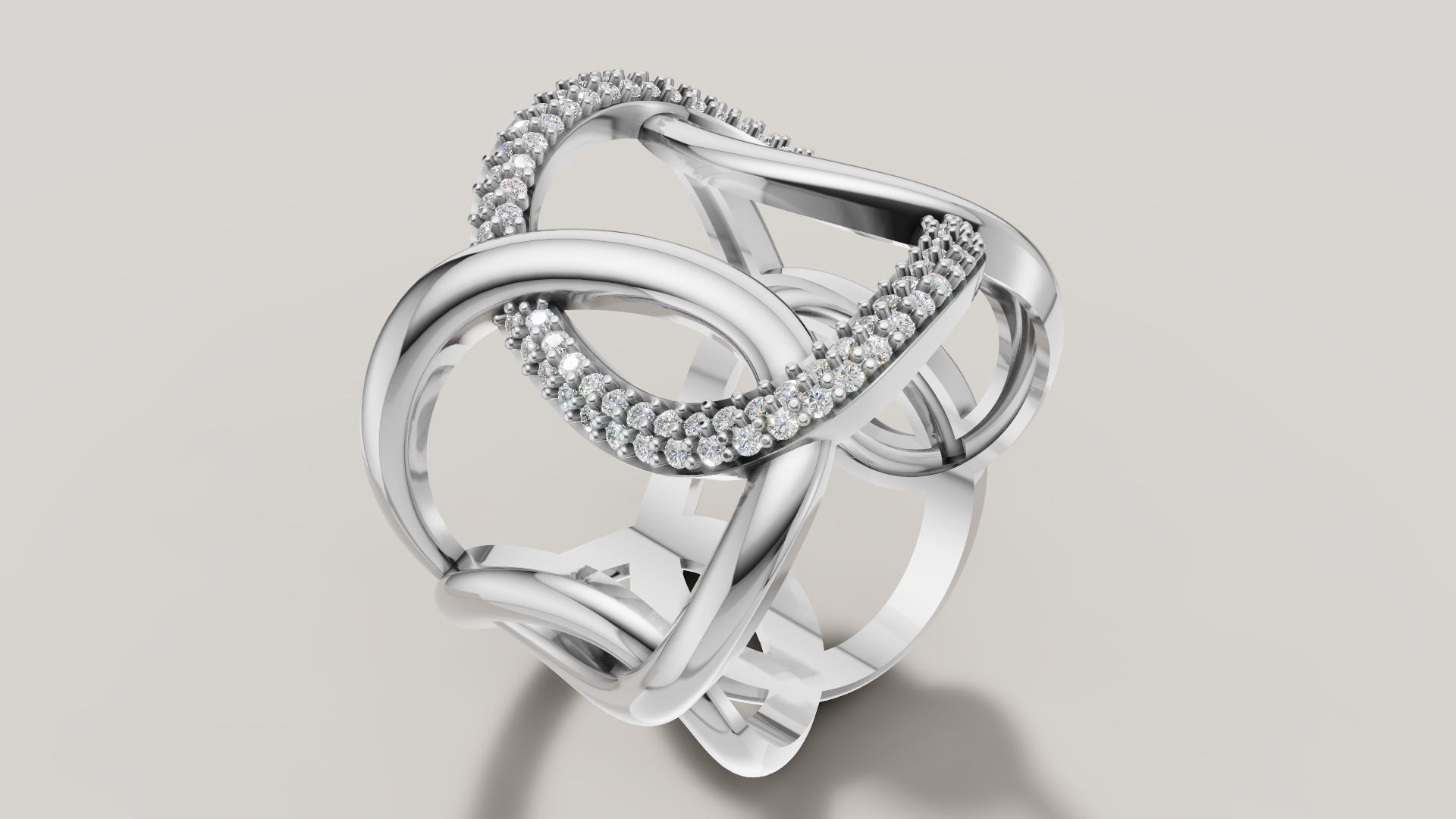 Women Ring 3D print model C 92 3D print model_15