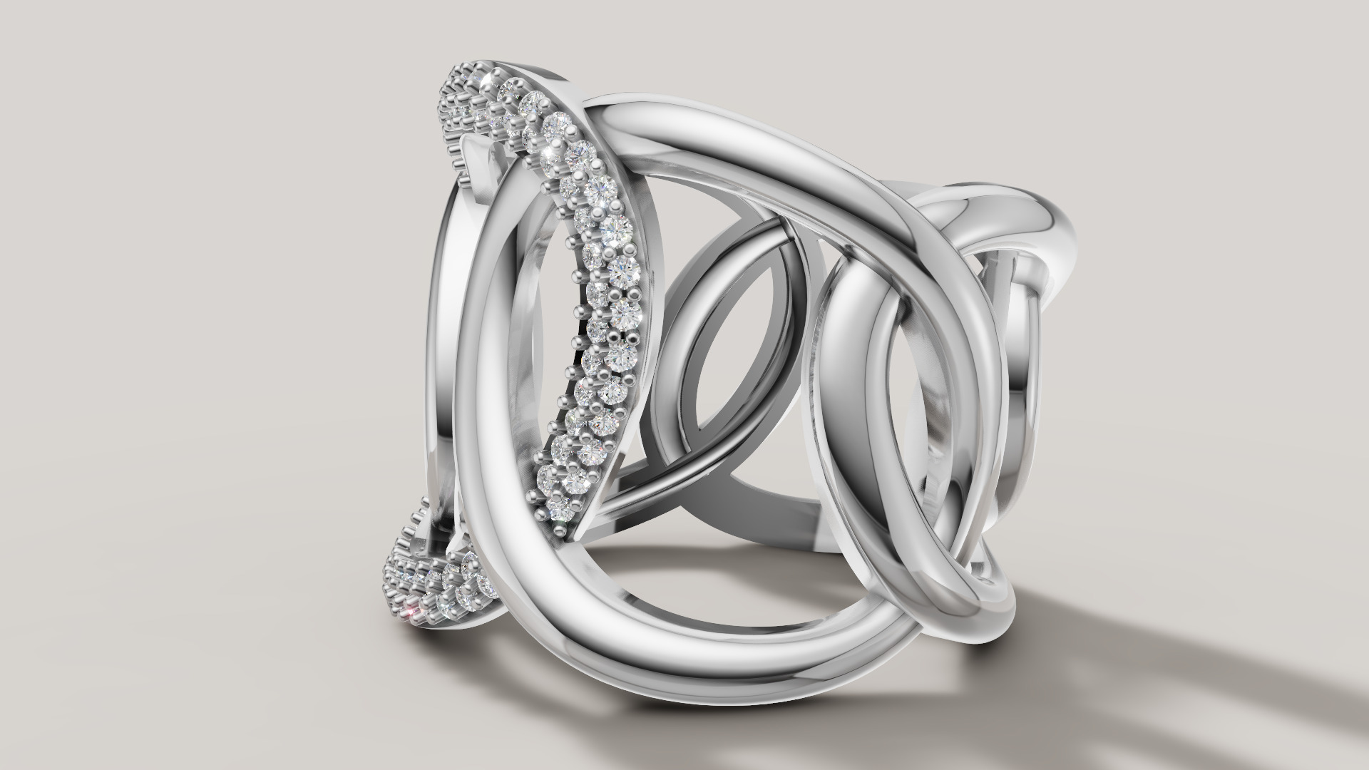 Women Ring 3D print model C 92 3D print model_21