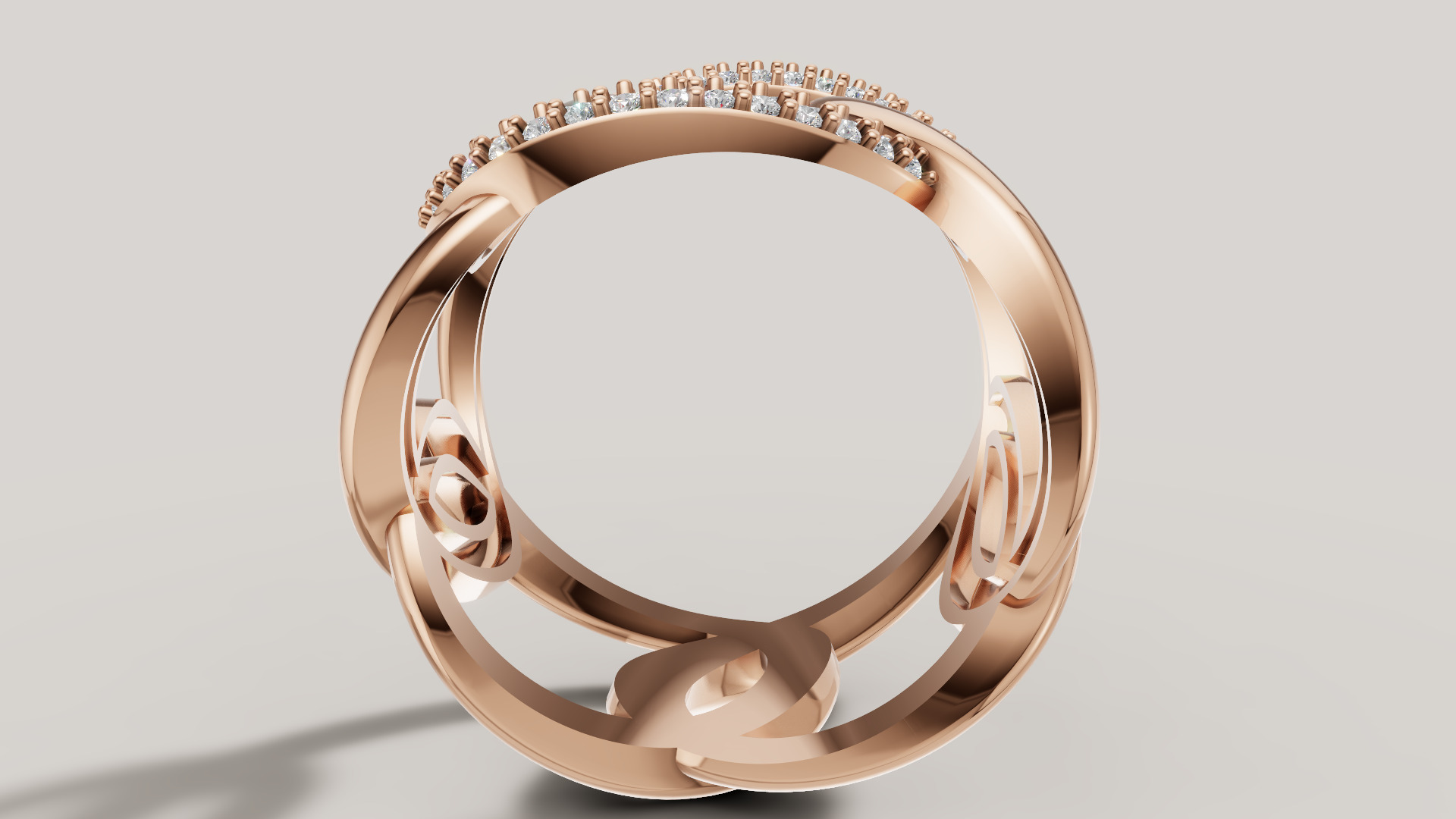 Women Ring 3D print model C 92 3D print model_30