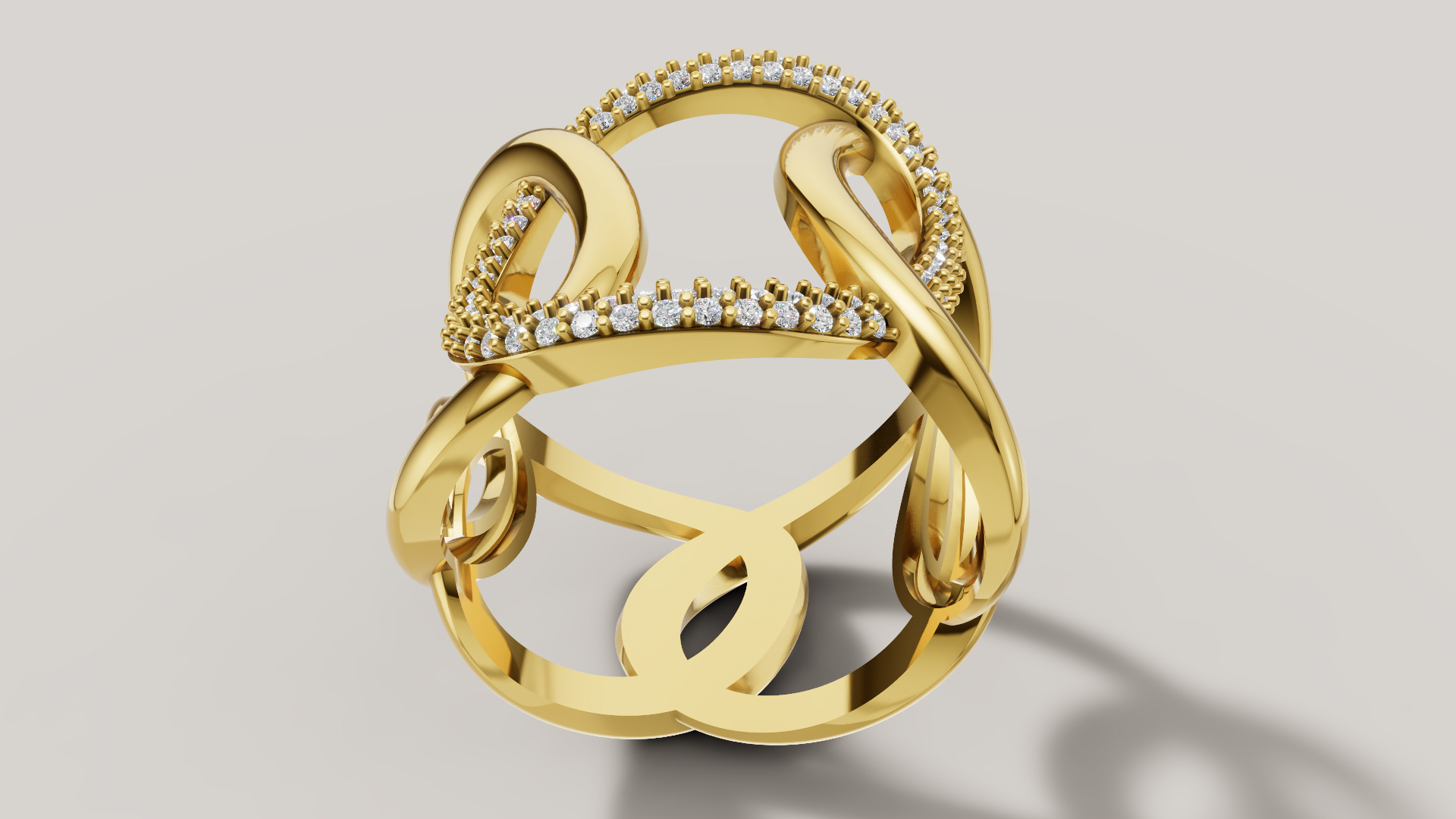 Women Ring 3D print model C 92 3D print model_2