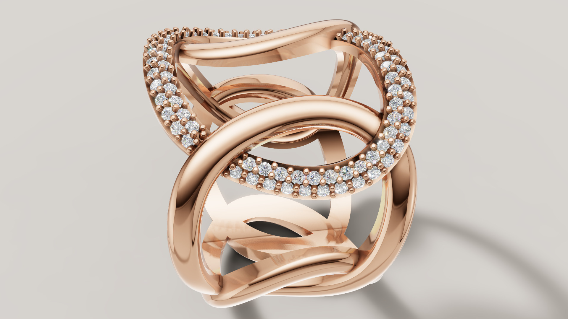 Women Ring 3D print model C 92 3D print model_28