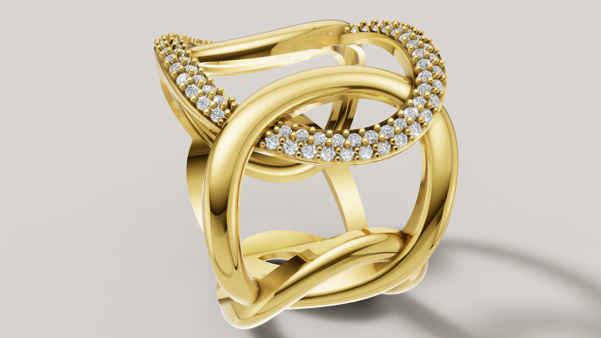 Women Ring 3D print model C 92 3D print model_5