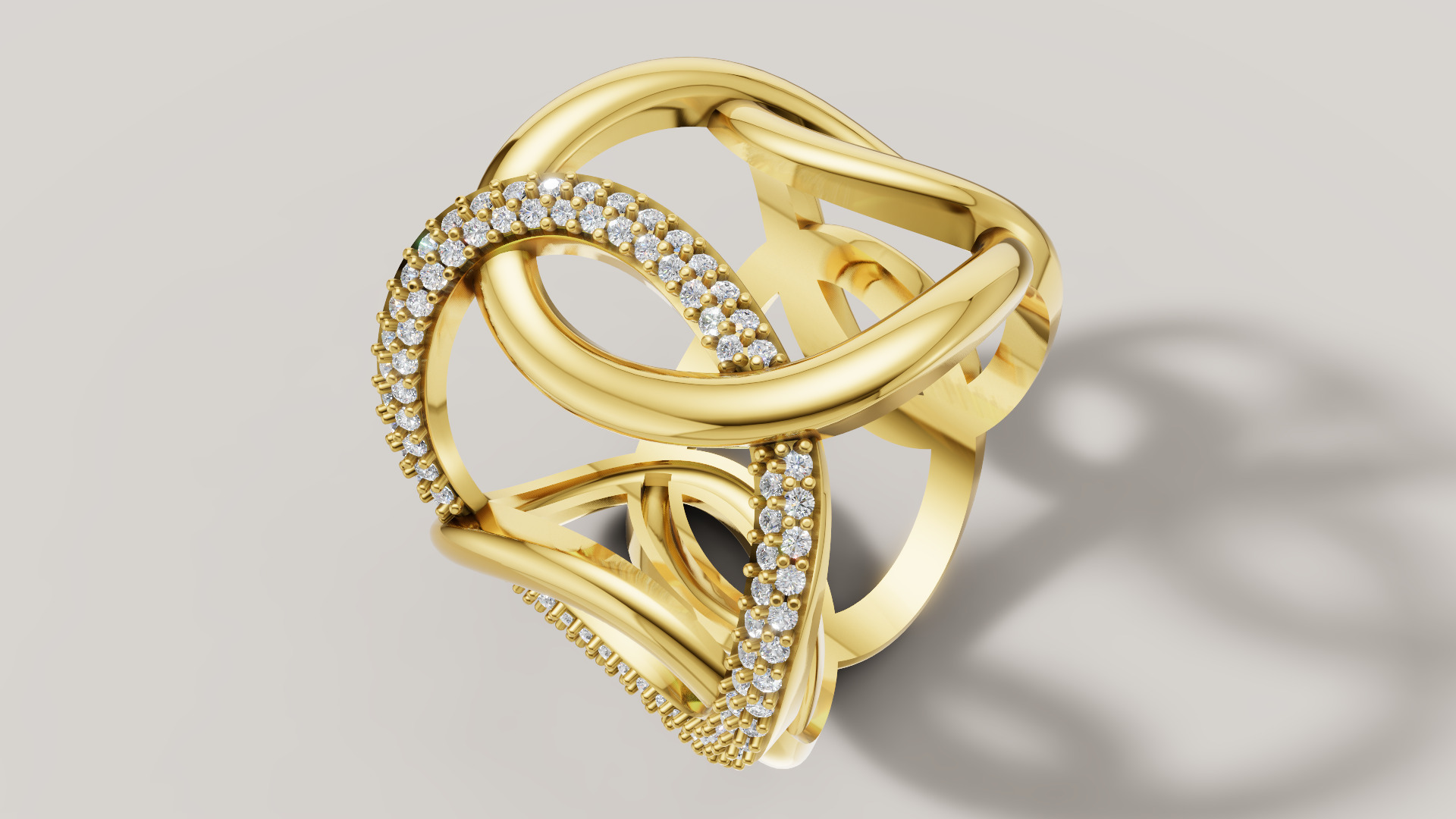 Women Ring 3D print model C 92 3D print model_10