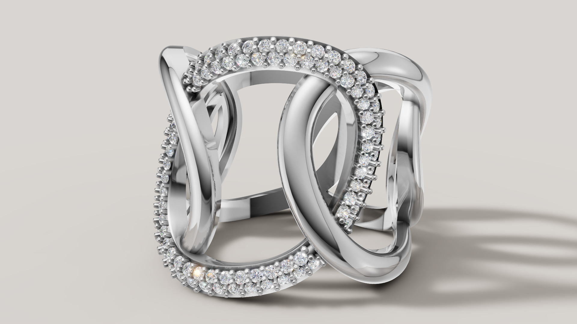 Women Ring 3D print model C 92 3D print model_20
