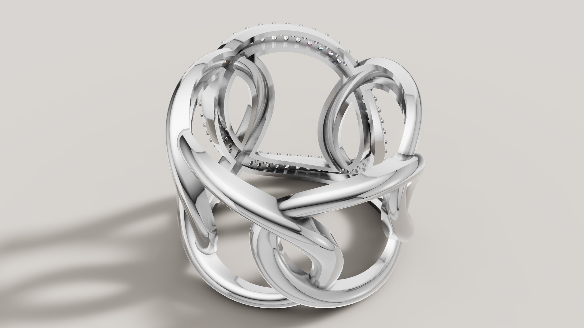 Women Ring 3D print model C 92 3D print model_22