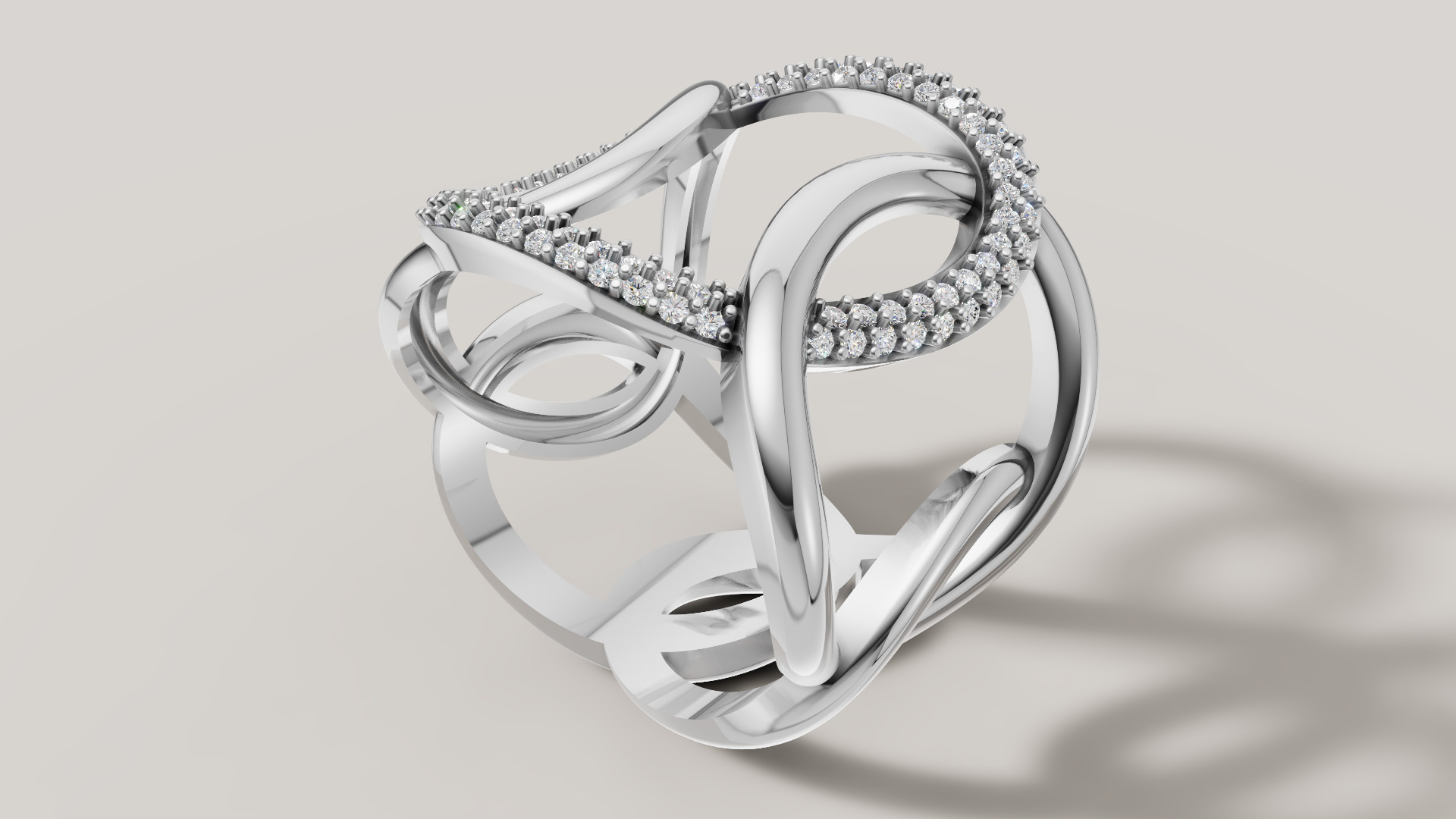 Women Ring 3D print model C 92 3D print model_14