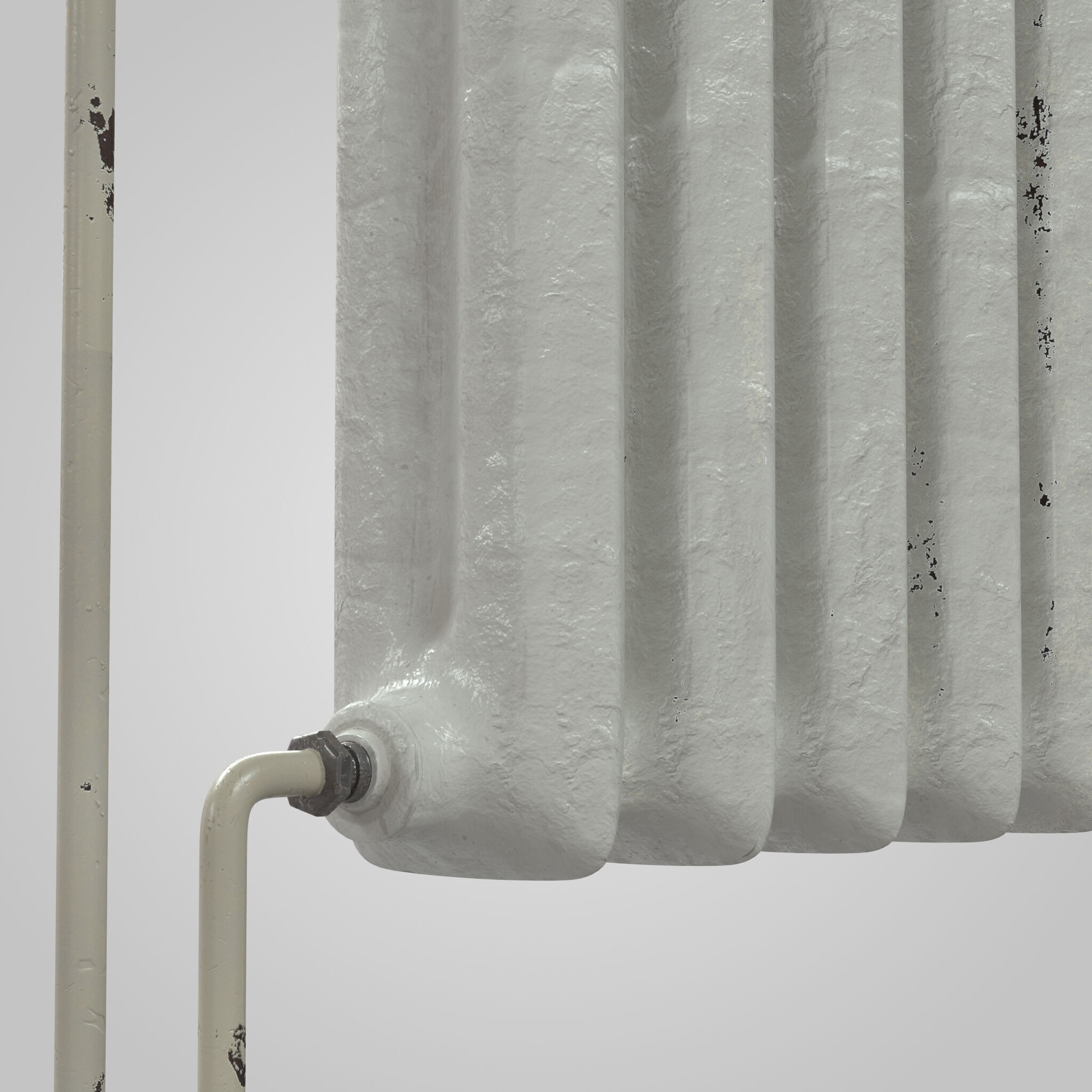 Old Radiator Low-poly 3D model_7