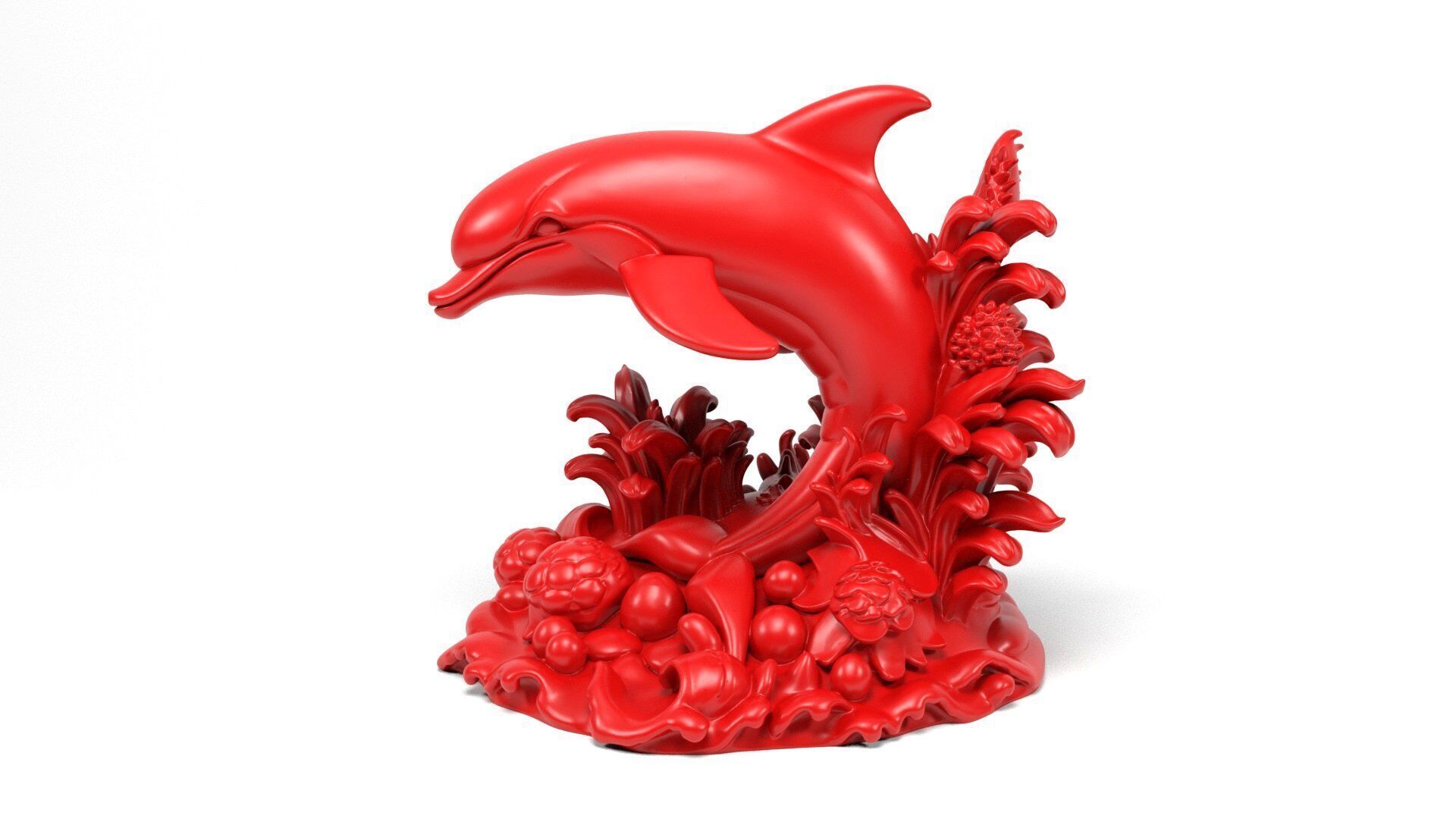 Dolphin Figurine 3D print model_8