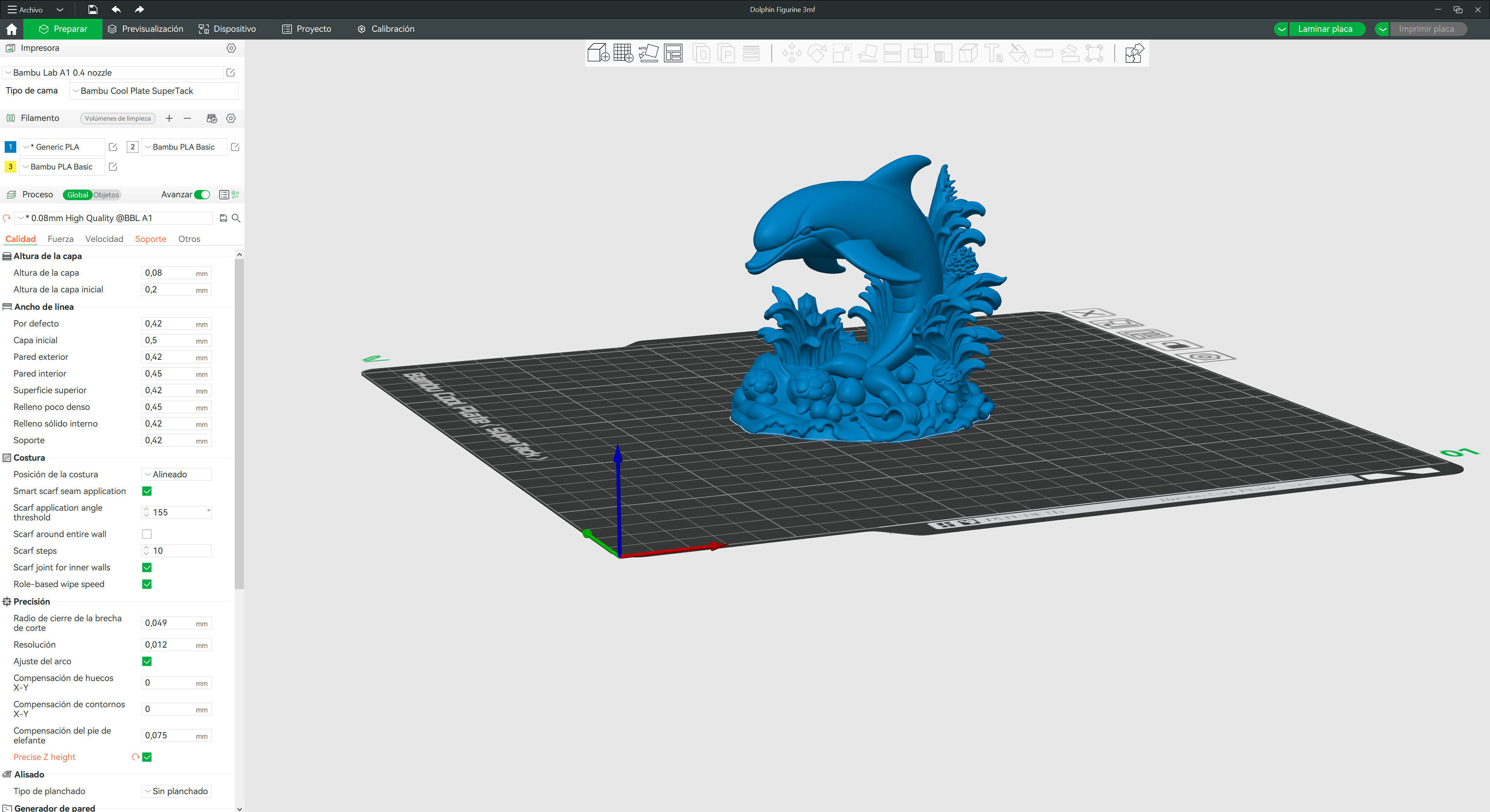 Dolphin Figurine 3D print model_9