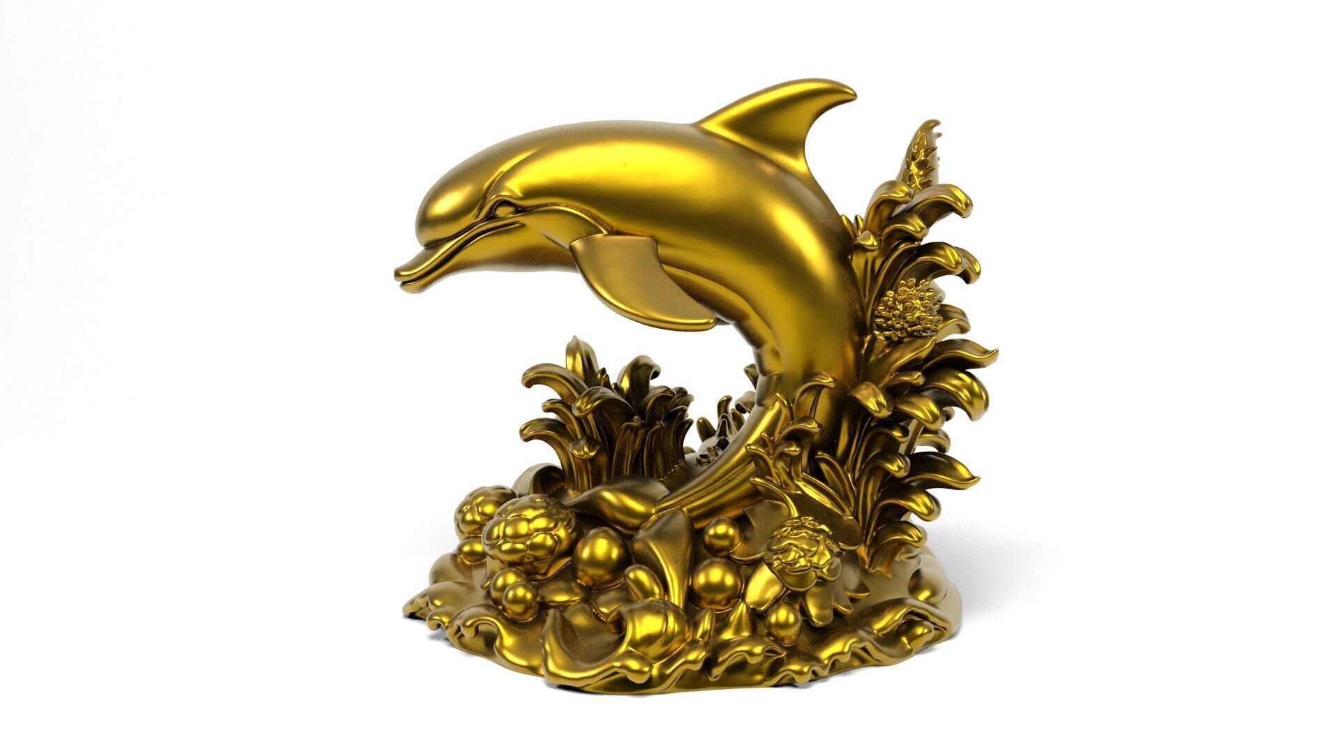 Dolphin Figurine 3D print model_7