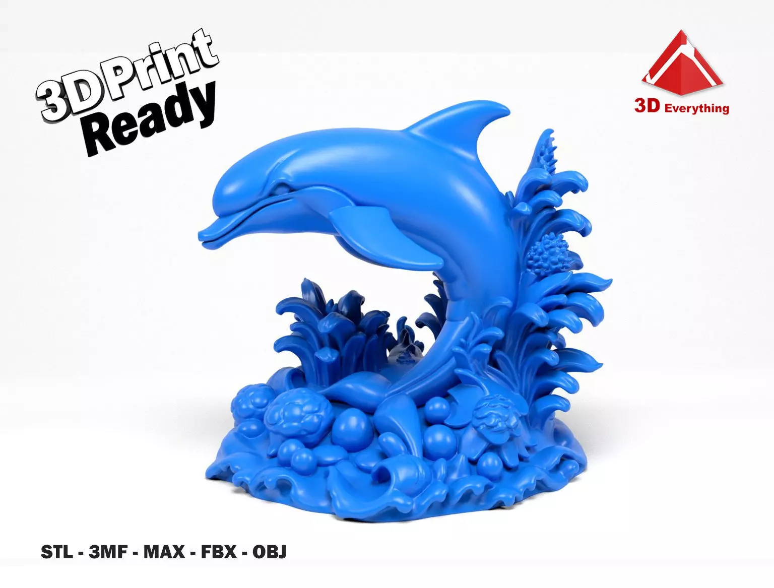 Dolphin Figurine 3D print model_0