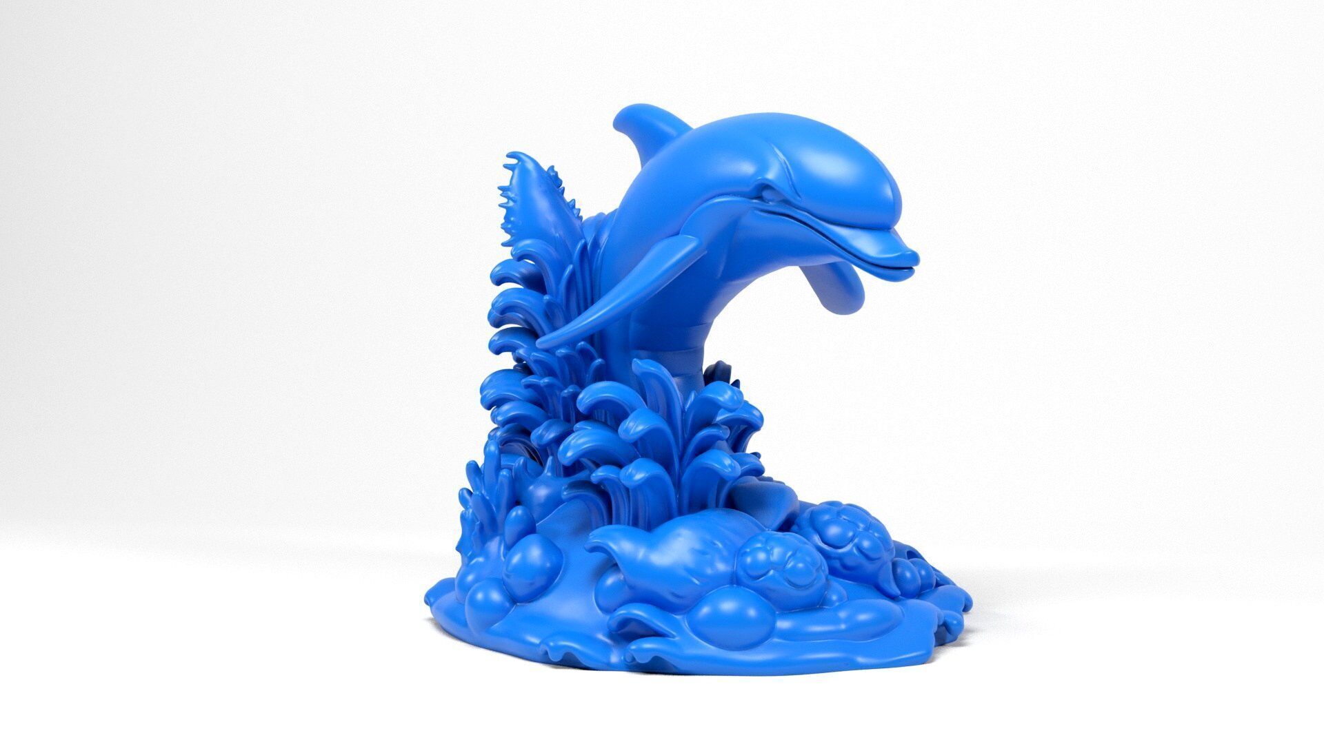 Dolphin Figurine 3D print model_4