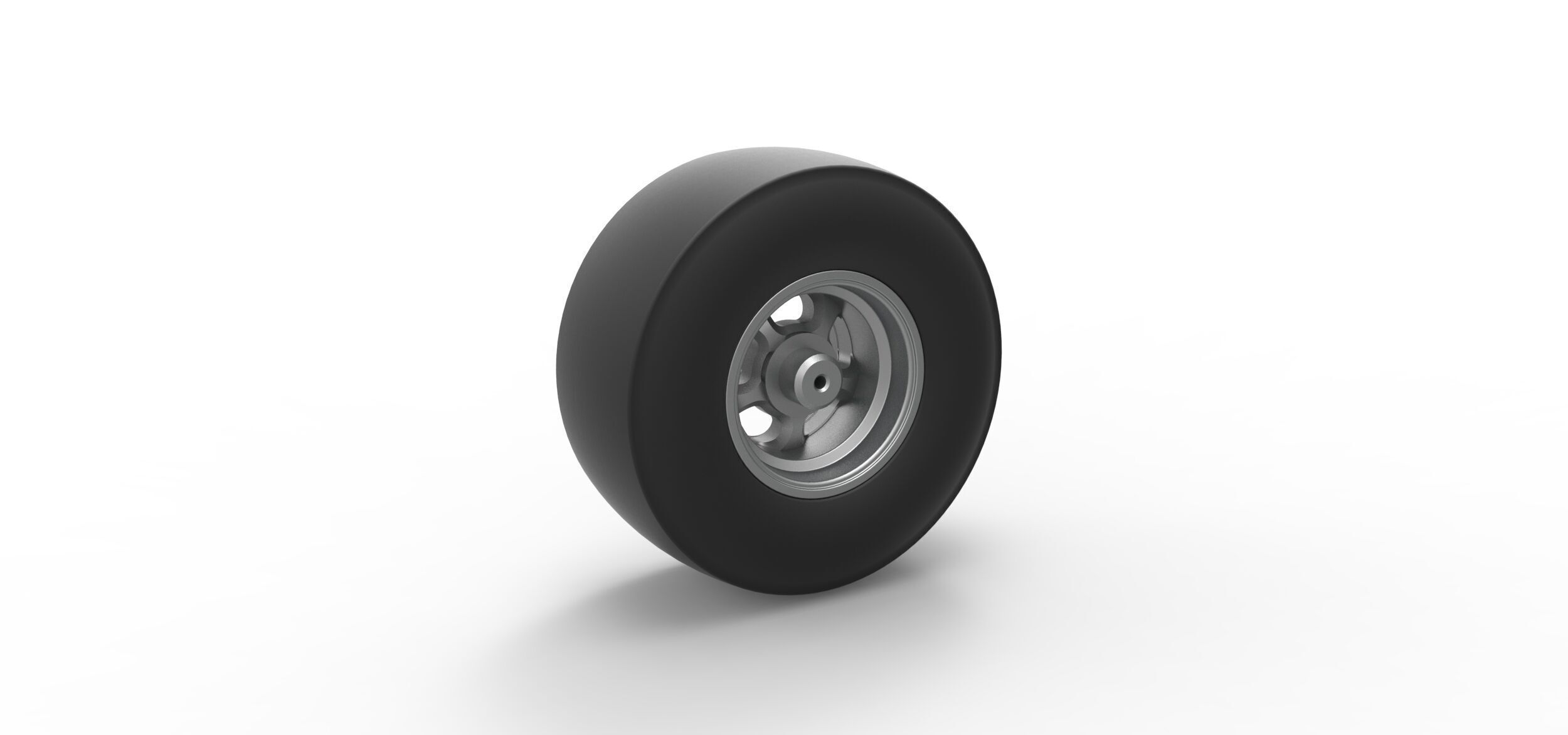 Rear wheel of vintage dragster Version 2 Scale 1 to 25 3D print model_7