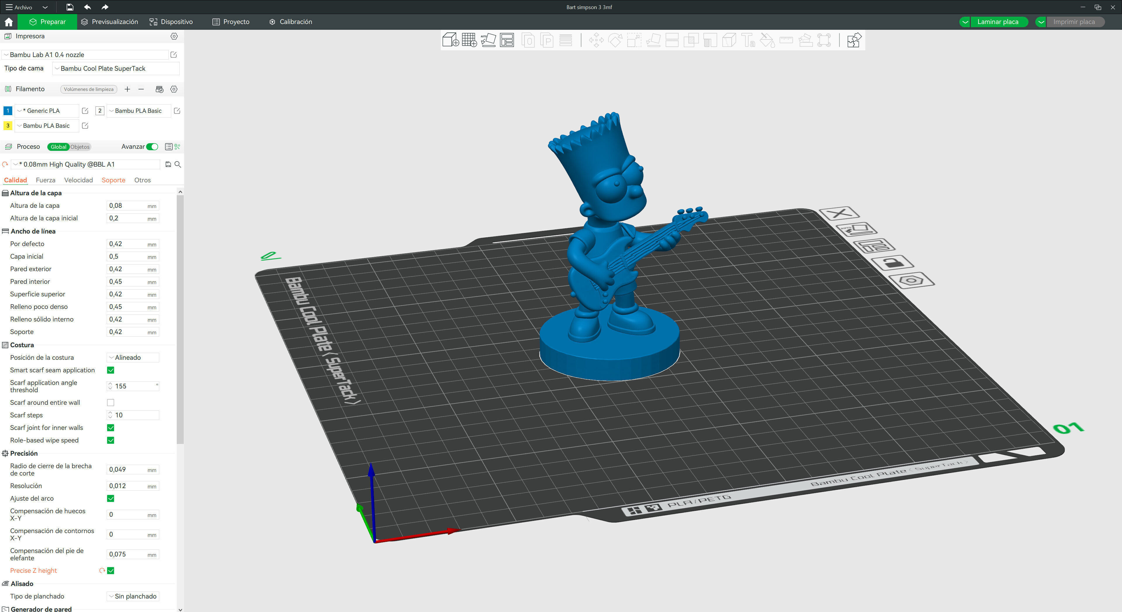 Bart Simpson 3 3D print model_9