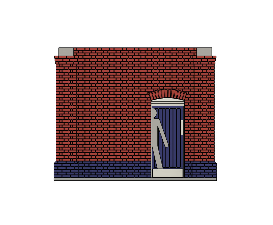 Model Railway Island Platform Building V1 3D print model_23