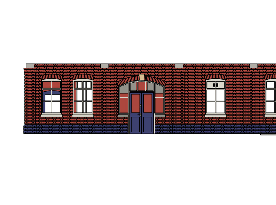 Model Railway Island Platform Building V1 3D print model_22