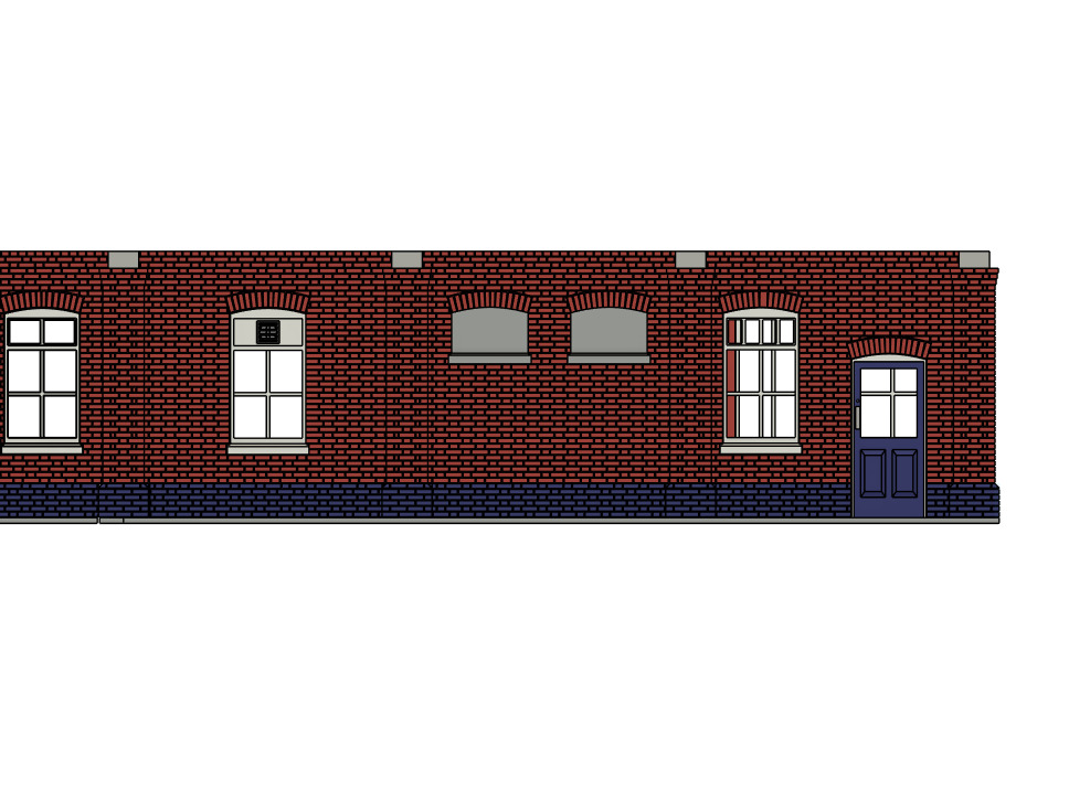 Model Railway Island Platform Building V1 3D print model_20