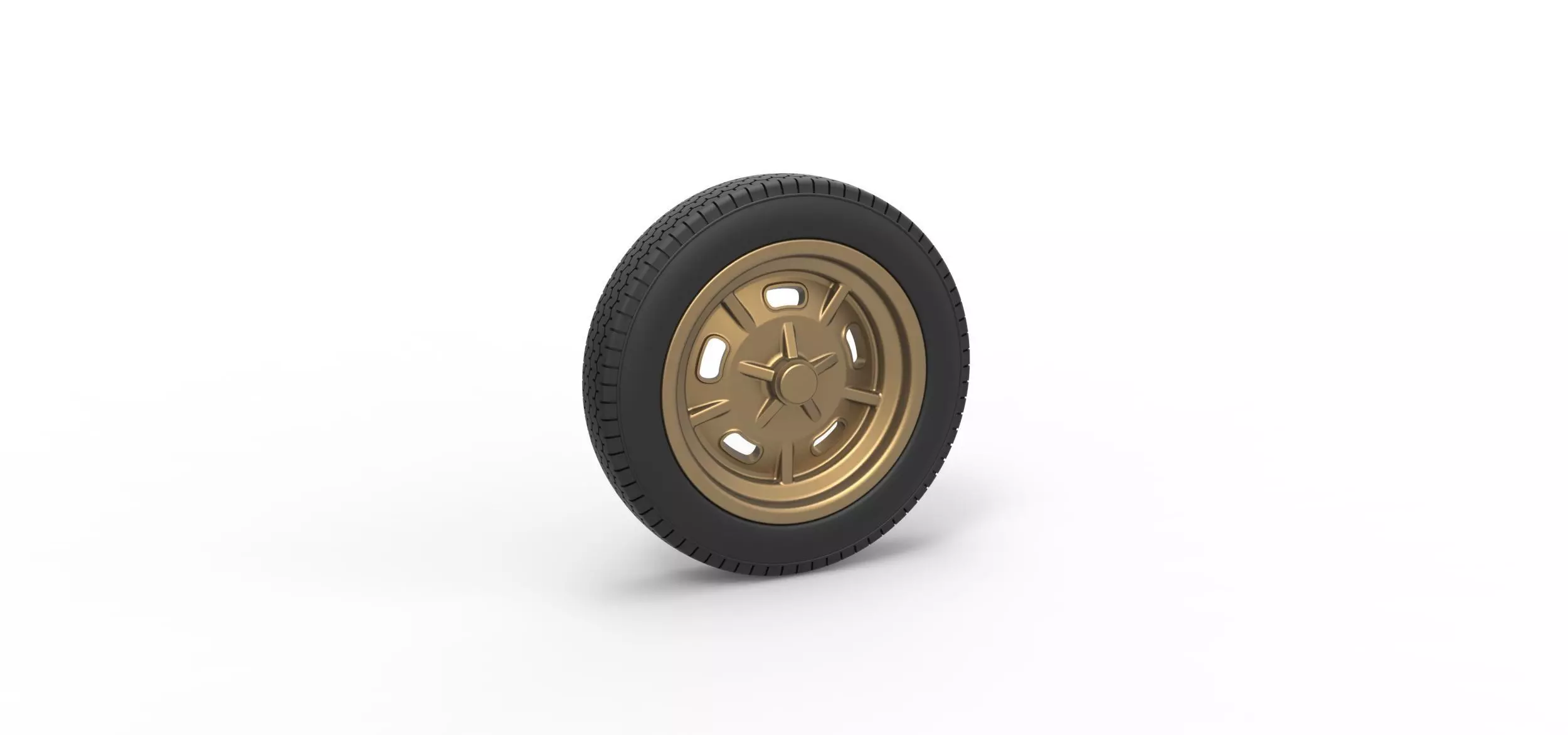 Front wheel of old school dragster Version 3 Scale 1 to 25 3D print model