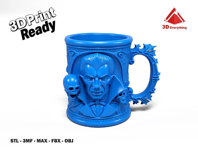 Dracula Mug 3D print model